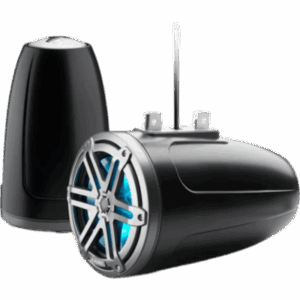 JL AUDIO 10-03268-00 – Bocina Cerrada para Torre / 7.7 in (196 mm) / Coaxial Cerrado / LED RGB / Rejilla Deportiva Gris / 70 W RMS / 4 Ω / 55 Hz-25 kHz / Sensibilidad 90.5 dB