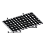 EPCOM POWERLINE PSWM1400 – Montaje para Módulos Solares / Aluminio Anodizado / Riel 1400 mm / Espesor 35-40 mm / Muro