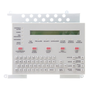 NOTIFIER KDM-R2-SP – Teclado LCD para Panel de Incendio / Pantalla Retroiluminada 80 Caracteres / Teclado QWERTY / 12 LEDs de Estado / Español / Serie ONYX