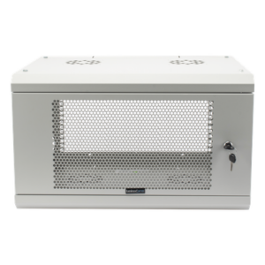 LINKEDPRO SR1906LH3PW – Gabinete de Pared / 6U / 19" / Profundidad 455 mm (1.49 ft) / Carga 80 kg / Acero Reforzado / Puerta Perforada / Color Blanco