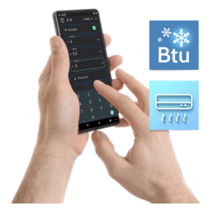 AUFIT CALCULADOR-BTU – Calculadora de Capacidad de Enfriamiento / Cálculo BTU / Zonificación Geográfica / Conversión Toneladas Refrigeración / Android iOS