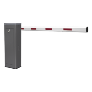ACCESSPRO KT-XBF-RB – Barrera Vehicular Automática / Apertura 1.5 s / Brazo 3 m (9.8 ft) / 200 Ciclos/Hora / Corona LED Semaforizada / IP Resistente Intemperie