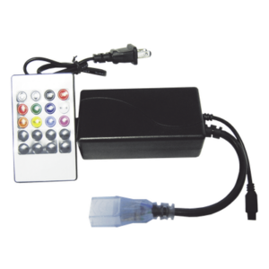 JWJ JLPM-01 – Adaptador de Manguera LED / Control Remoto RGB / IP65 / 12V DC / 120° / 150W / Interior-Exterior