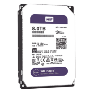 Western Digital (WD) WD82PURZ – Disco duro WD de 8TB / 7200RPM / Optimizado para Videovigilancia