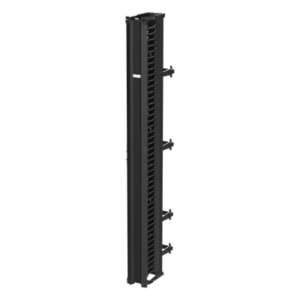 HOFFMAN DV6D7 – Organizador Vertical de Cables / Doble Cara Frontal y Posterior / 45U / 6 in Ancho / 0.5 ft Ancho / Rack Abierto 2 y 4 Postes / Negro