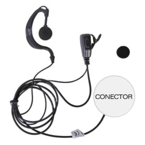 TXPRO TXEHI – Micrófono-Audífono de Solapa / Kit de Vigilancia de 2 Cables / Compatible ICOM IC-F11/14/3021/3013/3103/3003/1100D/2100D / Respuesta 100 Hz - 10 kHz