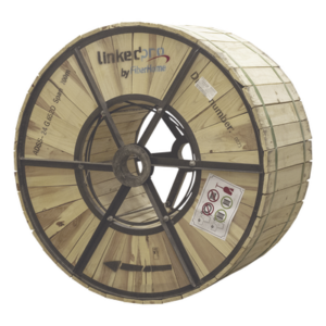 LINKEDPRO BY FIBERHOME OC-ADSS-24C-S200/4KM – Carrete de Fibra Óptica Aérea ADSS / Monomodo G.652D / 24 Hilos / Span 200 m / 4 km / 13,123 pies
