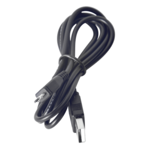 EPCOM POWERLINE PLUSB – Cable programador y cargador / USB 2.0 a Micro USB / 1 m (3.3 ft) / 1.5 A / Conectores dorados / PVC negro