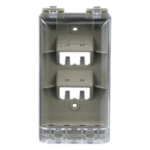PANDUIT CFPWR4CIG – Placa de Pared Vertical / IP56 / 4 Puertos Mini-Com / Policarbonato / 5.69 x 3.07 x 2.19 in