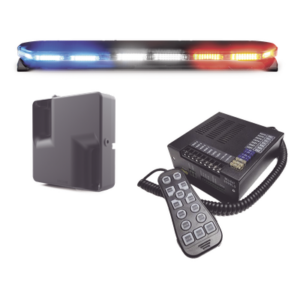 ECCO 16TR47KIT300C – Torreta LED / 300 LEDs / Dual Color / 47 Pulgadas / 31 Patrones / 12-24 VDC / Perfil 1.6 Pulgadas
