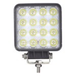 EPCOM INDUSTRIAL SIGNALING XD48F – Luz de trabajo LED / 48 W / 4000 lm / 10-30 Vcc / IP67 / 16 LED / 5 patrones de destello / 4.3 pulgadas