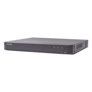 HIKVISION IDS-7208HUHI-M1/A/XT – DVR Pentahíbrido / 16 Canales / 8 TURBOHD + 8 IP / 8 Megapixel (4K) / Audio Bidireccional Coaxitron / Reconocimiento Facial / AcuSense / H.265+ / 1 Bahía HDD 10 TB