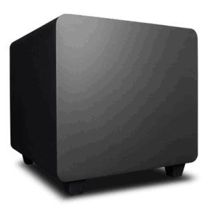 TRUAUDIO DFS10BK – Subwoofer Activo / 10 Pulgadas / 300W RMS / Down-Firing / Recinto Sellado / 30-200 Hz / RCA y LFE