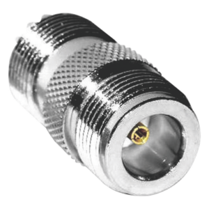 RF INDUSTRIES,LTD RFN-1034-1 – Adaptador Coaxial en Línea / N Hembra a UHF Hembra (SO-239) / Cuerpo Bronce Plateado / Contacto Oro / Aislante Teflón