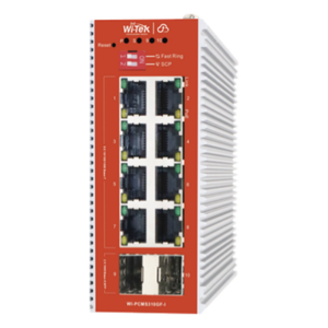 WI-TEK WI-PCMS310GF-I – Switch Industrial PoE L2+ / 8 Puertos 100/1000 Mbps af/at / 2 SFP / Presupuesto PoE 120 W / Cloud / ERPS