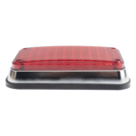 EPCOM INDUSTRIAL SIGNALING XLTE595RV2 – Luz de Advertencia LED / 66 LEDs / 6x4 Pulgadas / 12 VCC / 10 Patrones de Destello / Montaje Permanente
