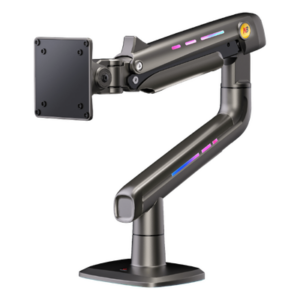 NB-EPCOM F5NB – Soporte Mecánico para Monitor / 32" a 60" / Carga 2-20 kg (4.4-44 lbs) / VESA 75x75 y 100x100 mm / Iluminación RGB / Resorte de Alta Precisión / Rotación 360°