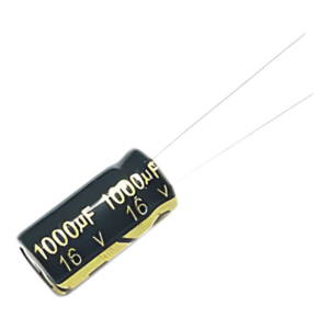 1000M0016V – Capacitor Electrolítico de Aluminio / 1000 µF / 16 Vcc / 105 °C / 10 x 15 mm / Corriente de Rizado 640 mA