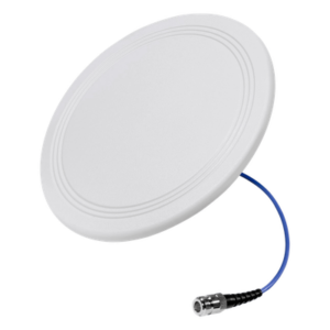 WILSONPRO / WEBOOST 3100-05 – Antena Omnidireccional de Techo Interior / Multibanda 600-6000 MHz / 5 Bandas Celulares y WiFi / Ultra Bajo Perfil 8 mm / Ganancia 4-7 dBi / Cable Plenum 30 cm (11.8 in) / Conector N-Hembra