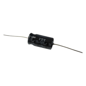 VARIOS 100MF16V – Capacitor Electrolítico / 100 µF / 16 VCC / Montaje Compacto