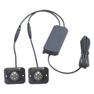 EPCOM INDUSTRIAL SIGNALING X12-W – Estrobos Ocultos / 6 LED Gen III / 12 Patrones / 10-24 VCC / 1A Máx / 3.2x1.8 cm (1.26x0.71 in)