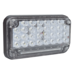 EPCOM INDUSTRIAL SIGNALING XLTE2335W – Luz de Advertencia LED / 66 LEDs / 7x4" / 12 VCC / 10 Patrones de Destello / Montaje Permanente / Color Claro
