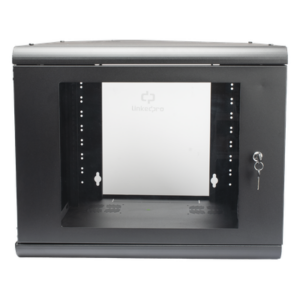 LINKEDPRO SR-1909-GN2G – Gabinete de Pared 9U / 635 mm (2.08 ft) Profundidad / Acero Reforzado / Capacidad 100 kg / Cristal Templado