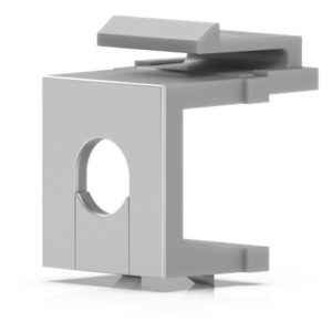 UBIQUITI UACC-KEYSTONE-BLANK-INSERT-TH – Inserto Keystone Ciego Pasante / Snap-In / 12 Piezas / Gestión de Cableado / 6.3 x 14.6 x 18 mm