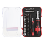 PRECISION PST-H020-03 – Juego de Herramientas / 65 Piezas / Acero CR-V / Estuche Plástico Compacto / 20 x 13 x 4.5 cm