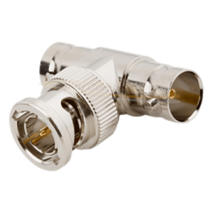 RF INDUSTRIES,LTD RFB-1130-1 – Adaptador RF en T / BNC Macho a Doble BNC Hembra / 50 Ohm / Cuerpo Troquelado Niquelado / Contacto Oro / Aislante Delrin