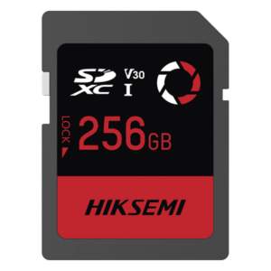 HIKSEMI by HIKVISION HS-SD-E30/256G – Memoria SDXC / 256 GB / Lectura 180 MB/s / Escritura 150 MB/s / V30 U3 Clase 10 / Resistencia -25°C a 80°C / Anti-impactos y Vibración