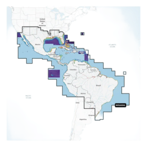 GARMIN 10-C1285-00 – Carta Náutica / México, Centroamérica y Brasil / Golfo y Costa Este de EE. UU. / Caribe y Bermudas / Panamá, Galápagos y Sudamérica