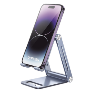 UGREEN 90461 – Soporte de Escritorio para Teléfono Móvil / Aluminio / Ajustable / Plegable / Carga hasta 600 g / Compatibilidad 4.7'' a 7.9''