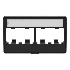 PANDUIT CFFPL4BL – Placa de Mobiliario Modular / 4 Puertos Mini-Com / ABS Negro / 2.9x0.88x1.77 pulg (73.66x22.35x44.95 mm)