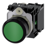 SIEMENS 3SU11000AB401BA0 – Botón de Mando Industrial / 22 mm / IP69K / Contacto Normalmente Abierto / 10 A / 500 V AC/DC
