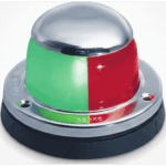 PERKO 0972-DP0-STS – Luz Lateral de Navegación Roja / Acero Inoxidable Pulido / 12 VDC / Visibilidad 1 Milla Náutica / Embarcaciones <12 m (39.4 ft)