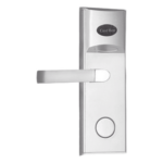 ZKTECO - AccessPRO LOCKPRO-1HI – Cerradura Electrónica para Hotel / Lector MIFARE 13.56 MHz / 5 Pestillos / Acero Inoxidable / 224 Eventos / 4 Baterías AA / Puerta Izquierda / 35-55 mm