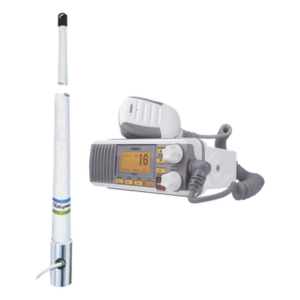 UNIDEN UM385/5101 – Radio Móvil VHF Marino / 25 Watts / IPX4 / GPS / DSC Clase D / Frecuencia 156-163 MHz / Pantalla LCD Grande