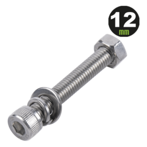 DMT 950-5080-124 – Kit de Fijación Fotovoltaico / Tornillo Allen M8-1.25 x 12 mm / Acero Inoxidable 304 / Resistencia 85,000-150,000 psi / Norma DIN 127
