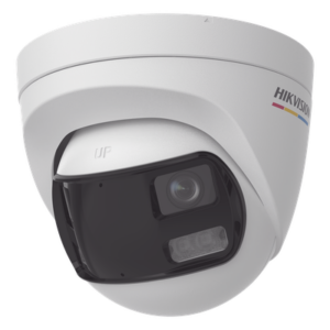 HIKVISION DS-2CE72KF3TP-DLS – Cámara Turret TURBOHD / 3K 5 Megapixel / Visión 180° / Dual Light 40 m (131.2 ft) / Micrófono Integrado / IP67