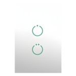SMARTHOME BY EPCOM MHS512SL – Interruptor Inteligente Z-Wave / Panel Táctil 2 Botones / Sin Cable Neutro / AC 85~260V / Protección 15A / Z-Wave 700