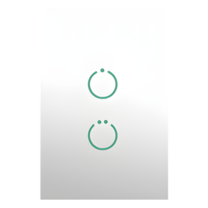 SMARTHOME BY EPCOM MHS512SL – Interruptor Inteligente Z-Wave / Panel Táctil 2 Botones / Sin Cable Neutro / AC 85~260V / Protección 15A / Z-Wave 700