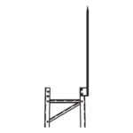 Trylon TRY-TLR – Punta Pararrayo / 96' (2.4 m) / Maciza / Torre TITAN / Herraje Incluido