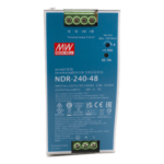 HIKVISION 303703681 – Fuente de Poder Industrial / 240 Watts / 48 VCD / 5 Amp / Montaje Riel DIN / 88.5% Eficiencia / 2.48 x 4.47 x 4.93 pulgadas