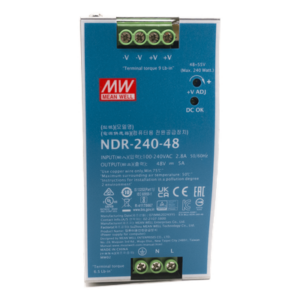 HIKVISION 303703681 – Fuente de Poder Industrial / 240 Watts / 48 VCD / 5 Amp / Montaje Riel DIN / 88.5% Eficiencia / 2.48 x 4.47 x 4.93 pulgadas