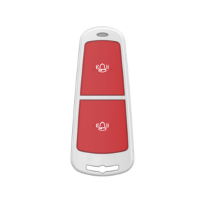 HIKVISION DS-PD1-EB-WS2 – (AX HUB) Botón de Pánico Inalámbrico Doble / Protección Contra Activación Accidental