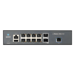 CAMBIUM NETWORKS MX-EX2010XXA-U – Switch Inteligente Capa 3 / 13 Puertos / 8 Ethernet Gigabit / 2 SFP / 20 Gbps / Zero-Touch Provisioning / Gestión en Nube