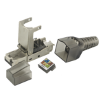 LINKEDPRO BY EPCOM LPKJ6A17S – Plug RJ45 Blindado / Cat 6A / Sin Herramienta / 50μ Oro / 10GBASE-T