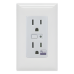 JASCO 14315 – Tomacorriente Inteligente Z-Wave / 120 VCA 60 Hz / Carga 1800W Resistiva / Alcance 20.5 m (67.3 ft) / Empotrable Interior