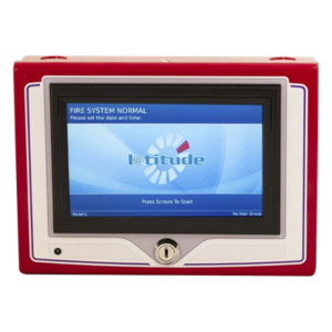 HOCHIKI LFC00NC-10 – Repetidor de red / Pantalla táctil 7" (800x480 px) / Alimentación 24VCD / Ajuste automático de brillo / Gabinete acero superficie o semiempotrado